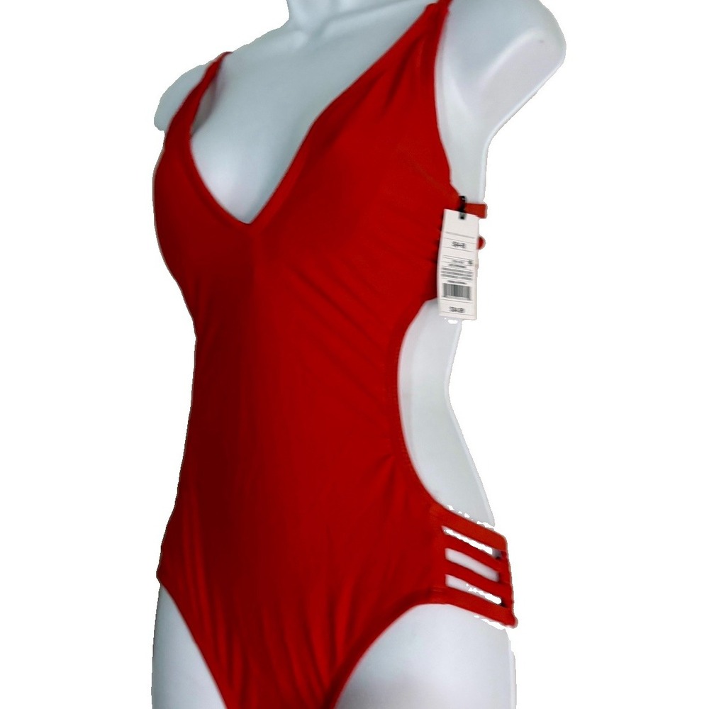 Target Shade and Shore Red One Piece, Cut Out Back, NWT Size Small (4-6)